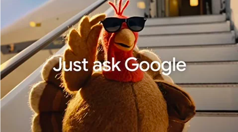 谷歌首支全 AI 广告上线：Veo 3 模型全程操刀，火鸡靠 AI 搜索逃离感恩节餐桌